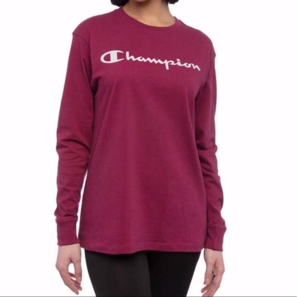 NWT CHAMPION Long Sleeve Boyfriend Tee